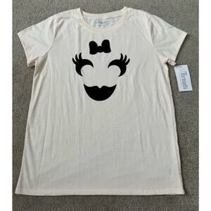 10 THREADS FACE T-SHIRT Tee Women Size Large Brand New With Tag